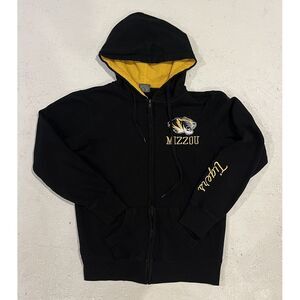 Stadium Missouri Mizzou Tigers Full Zip‎ Jacket Womens Small Black Yellow